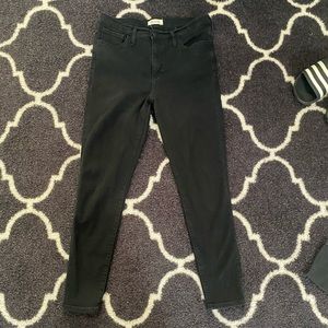 Madewell Roadtripper black skinny jeans size 31